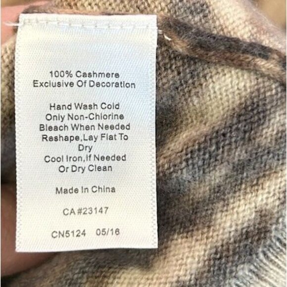 Talbots 100% Cashmere Animal Tiger Print Sweater Women's Plus Size 3X Casual - Picture 6 of 6